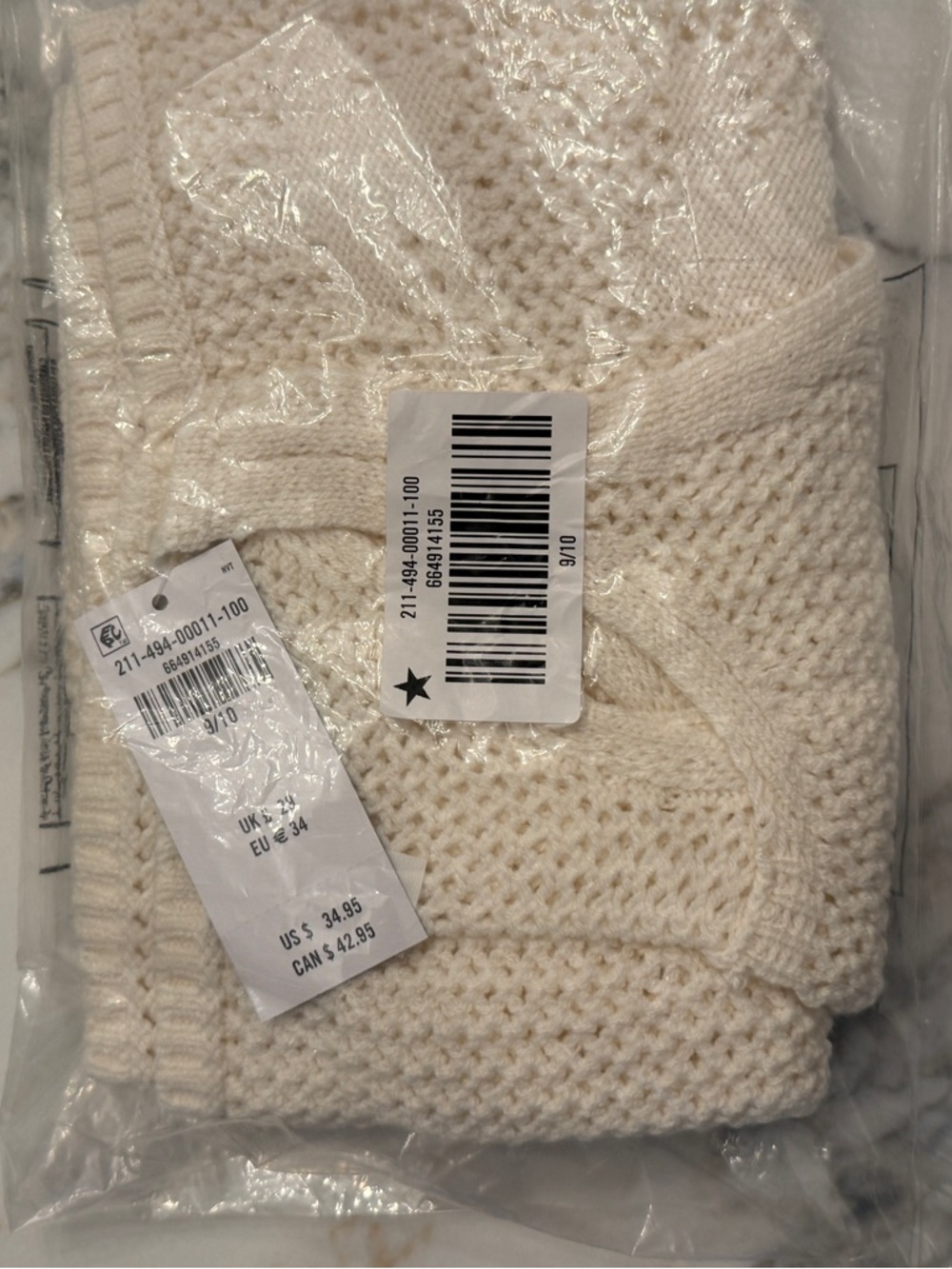 abercrombie kids Cream Open-Knit Swim Coverup